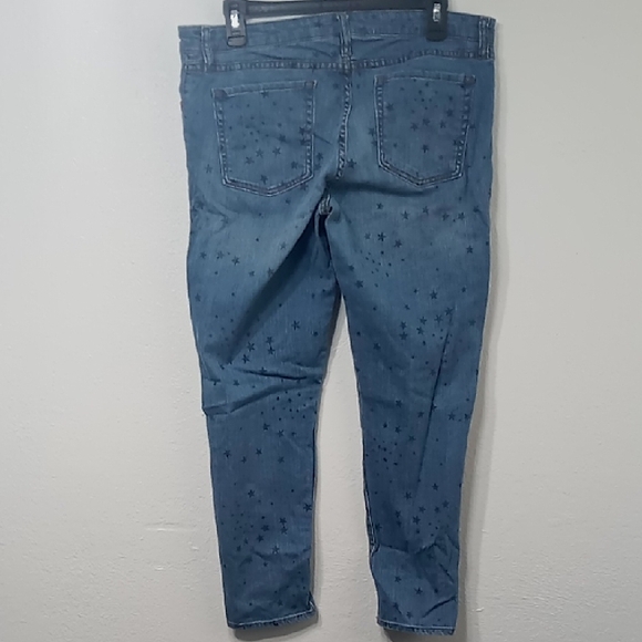 Blue Star Patterned Jeans - Picture 2 of 5
